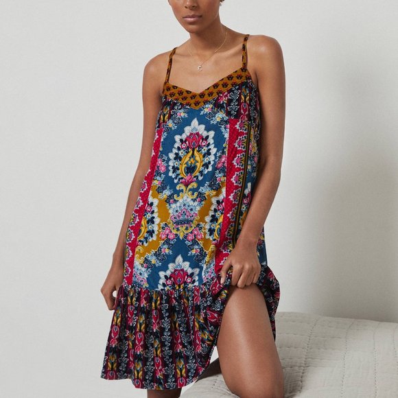 Anthropologie Zadie Velvet Slip Dress